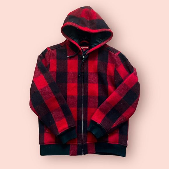 supreme 2015 buffalo plaid wool work jacket - Picture 2 of 6